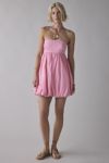 Bardot Benita Strapless Bubble Hem Babydoll Mini Dress