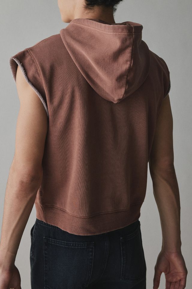 BDG Bonfire Cutoff Cropped Hoodie Sweatshirt #2