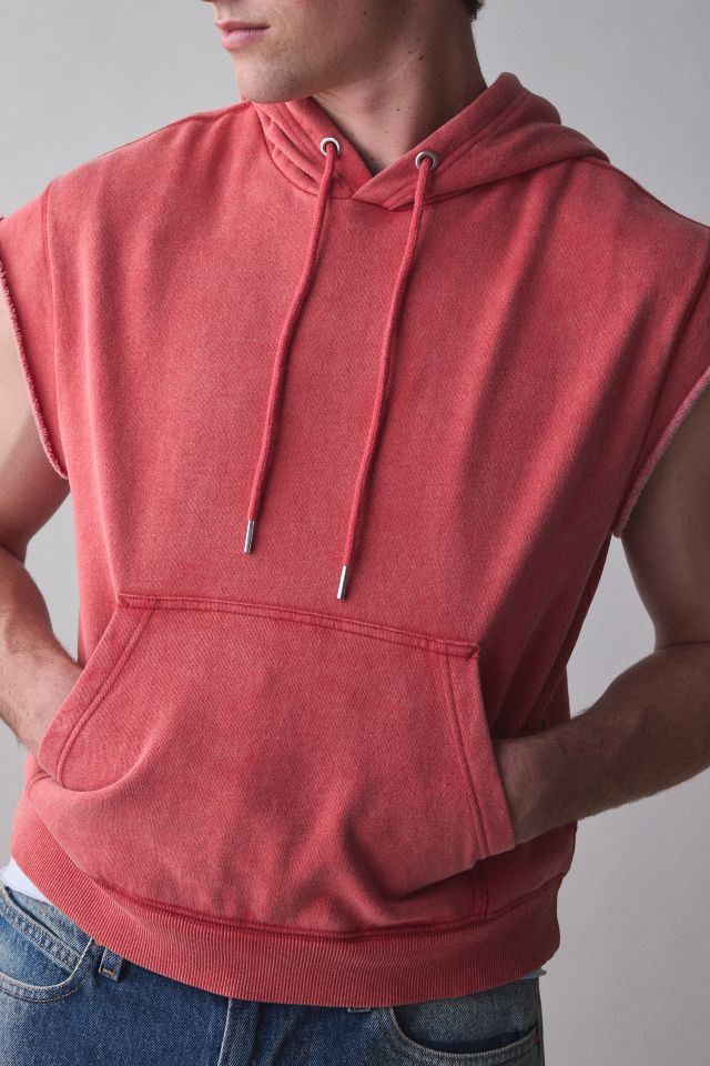 BDG Bonfire Cutoff Cropped Hoodie Sweatshirt #1