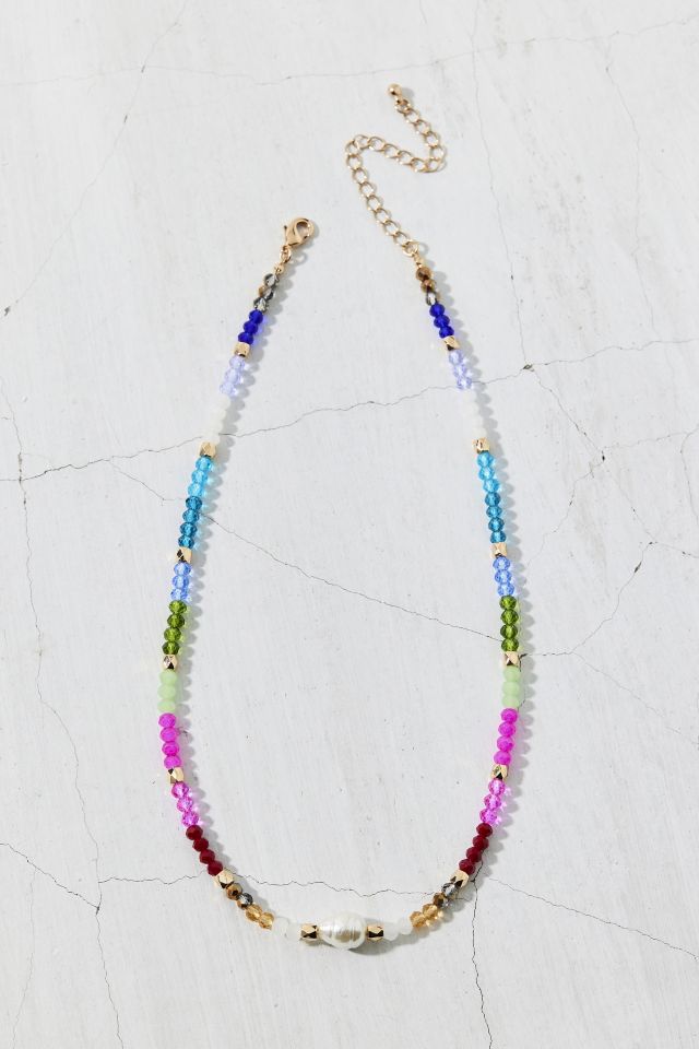 Sicily Pearl Beaded Necklace #1