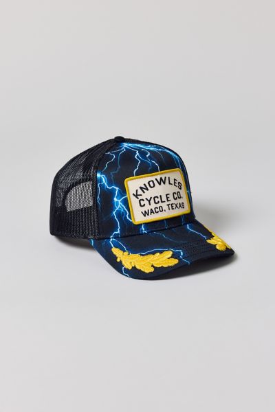 AMERICAN NEEDLE KNOWLES CYCLE CO. TRUCKER HAT IN BLACK, MEN'S AT URBAN OUTFITTERS 