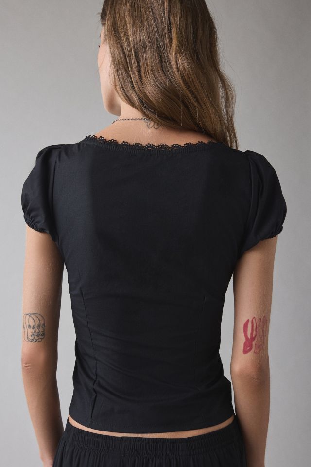 Motel Ilias Lace-Trim Corset Top #2