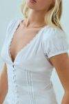 Motel Ilias Lace-Trim Corset Top