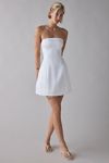 Bardot Karoline Hourglass White Satin Strapless Mini Dress | Urban  Outfitters