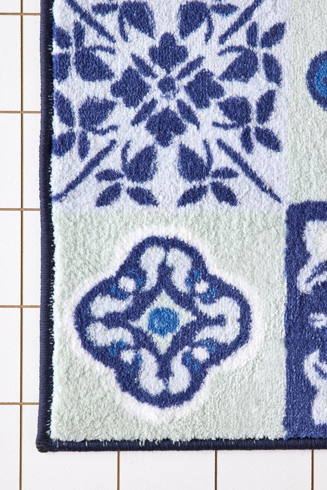 Izzy Tile Plush Printed Bath Mat #3