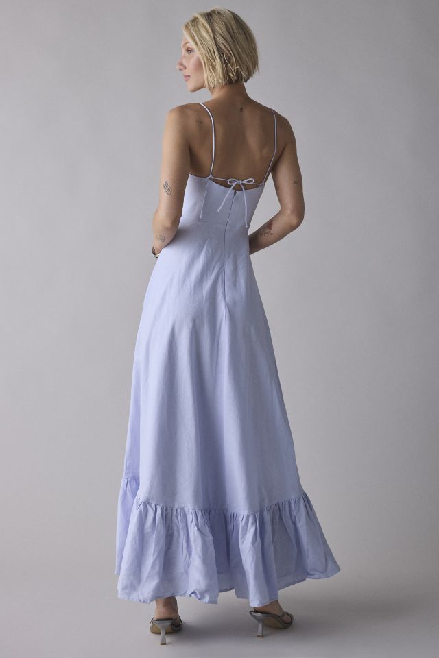 Bardot Marian Corset Tie-Back Tiered Maxi Dress #1