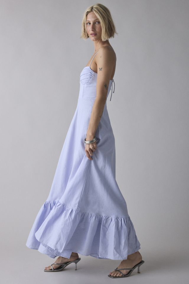 Bardot Marian Corset Tie-Back Tiered Maxi Dress #3