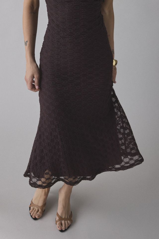 Bardot Adoni Eyelet Lace Mesh Midi Dress #3