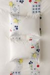 Fruit Lattice Embroidered Sham Set