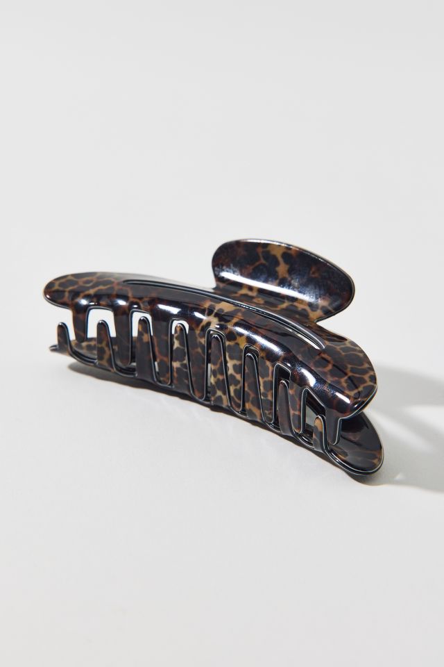 Curved Leopard Print Claw Clip #1