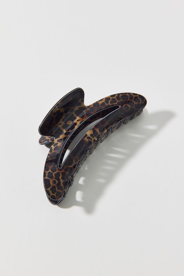 Curved Leopard Print Claw Clip #2