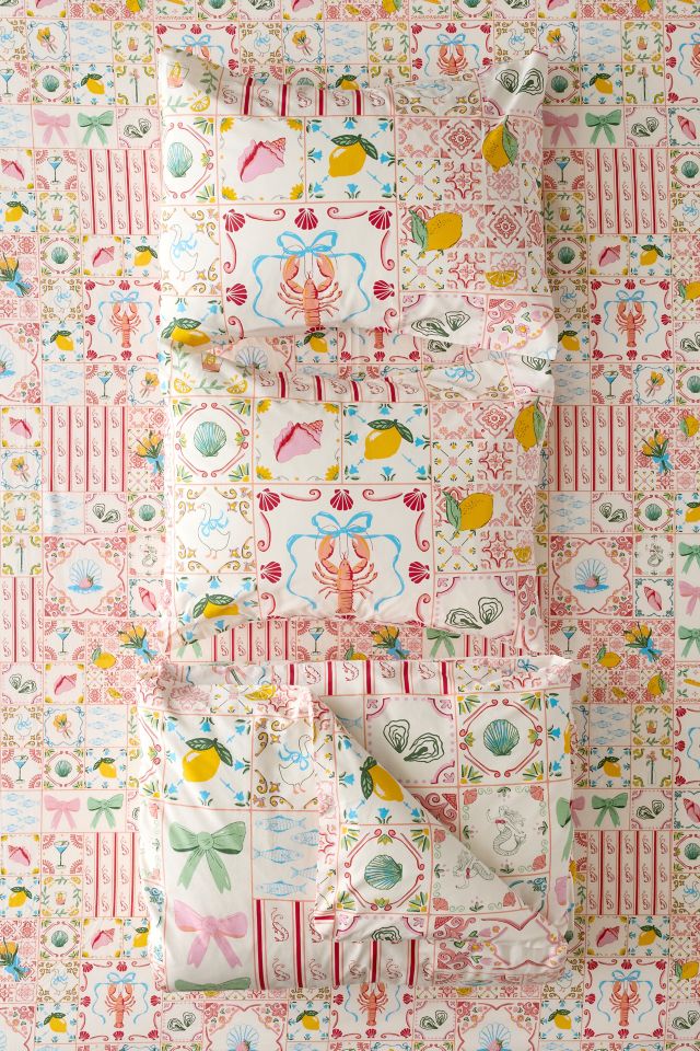 Porto Tile Patterned Duvet Cover Set #5