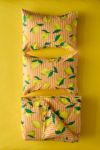 Lemon Graphic Stripe Patterned Duvet Set