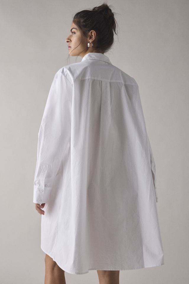 Glamorous Split Tie-Front Cotton Shirt Dress #2