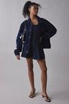 slim fit dress slacks Rylie Denim Strapless Fringe Mini Dress main image 0