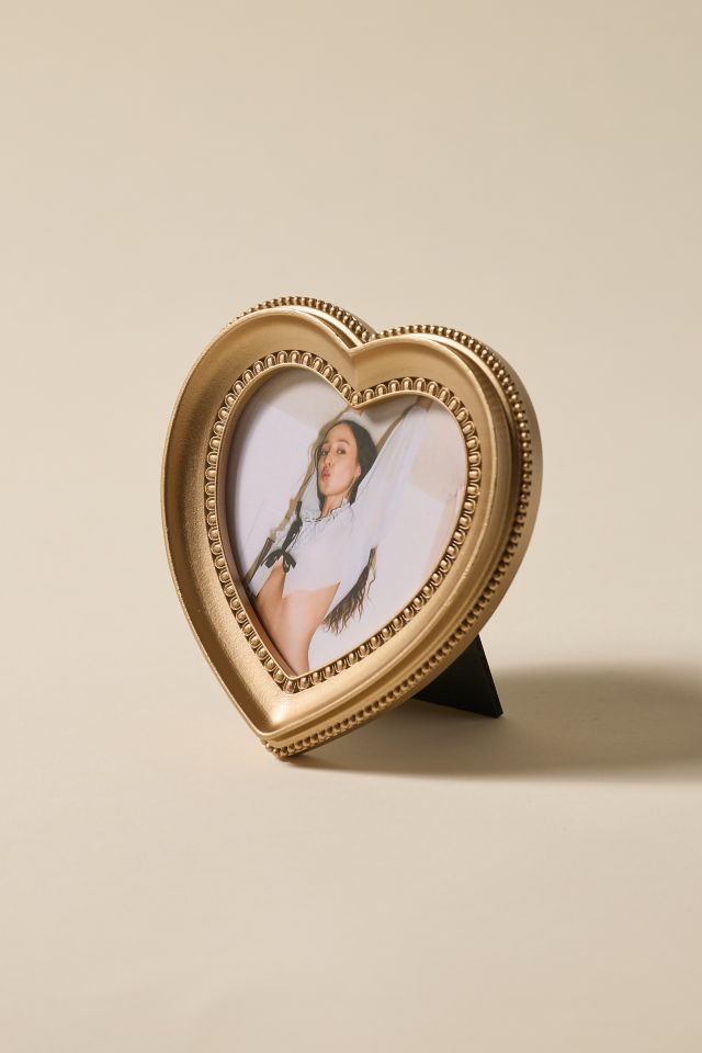 Ornate Heart Shaped 4x4 Picture Frame #1