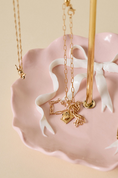 Ornate Icon Ceramic Jewelry Stand