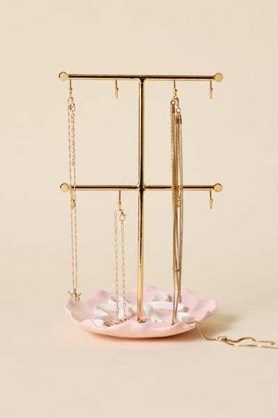Ornate Icon Ceramic Jewelry Stand
