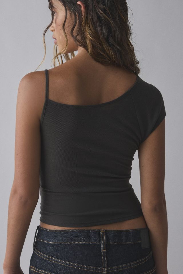UO Daria Asymmetrical One-Shoulder Cropped Top #3