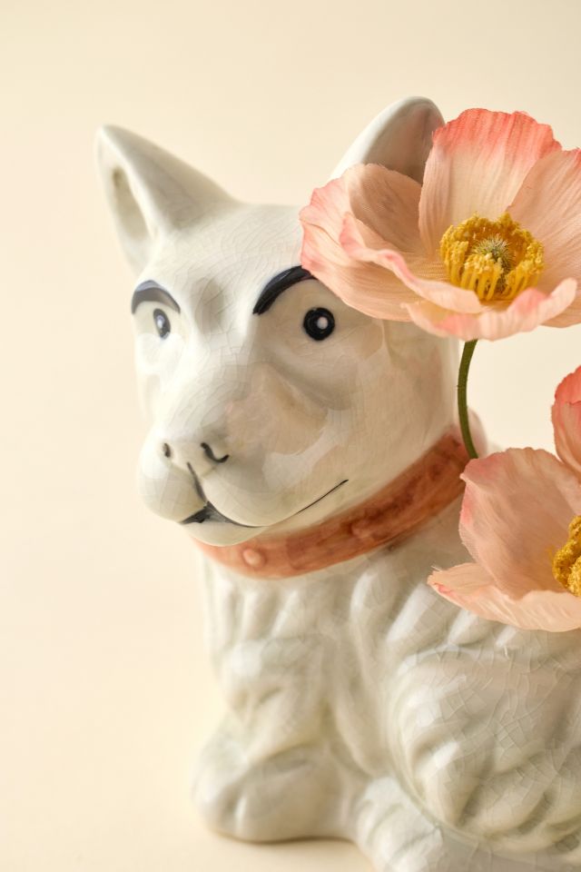 Scottie Dog Shape Ceramic Vase #1