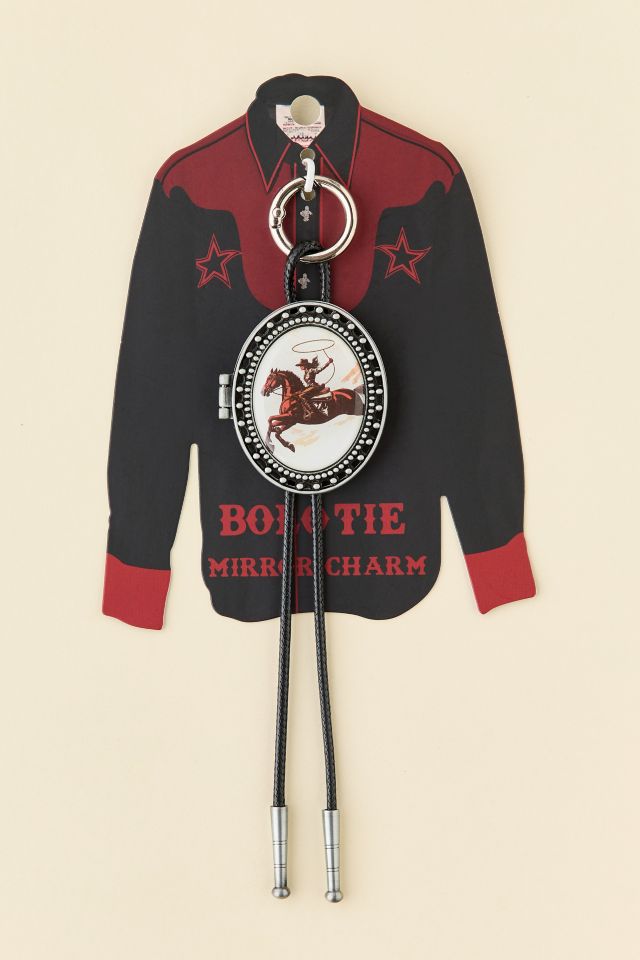 Bolo Tie Pendant Mirror Keychain #3