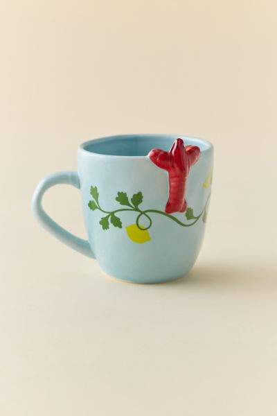 Hanging Lobster Ceramic Mug
