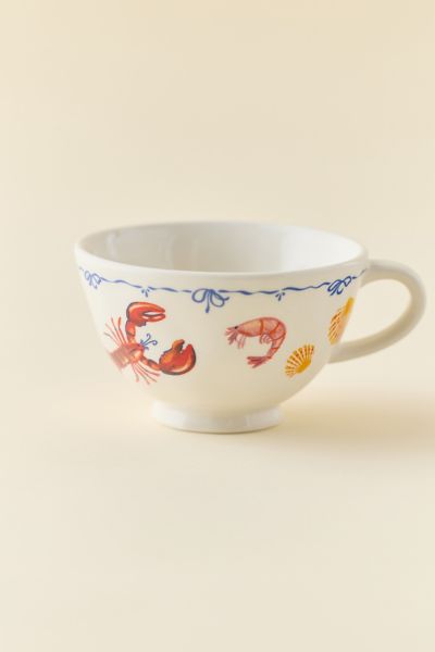 Urban Outfitters Hamptons Ceramic Teacup In Lobster At