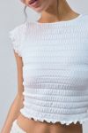 Out From Under Smocked Low-Back Baby Tee