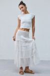 Out From Under Smocked Low-Back Baby Tee