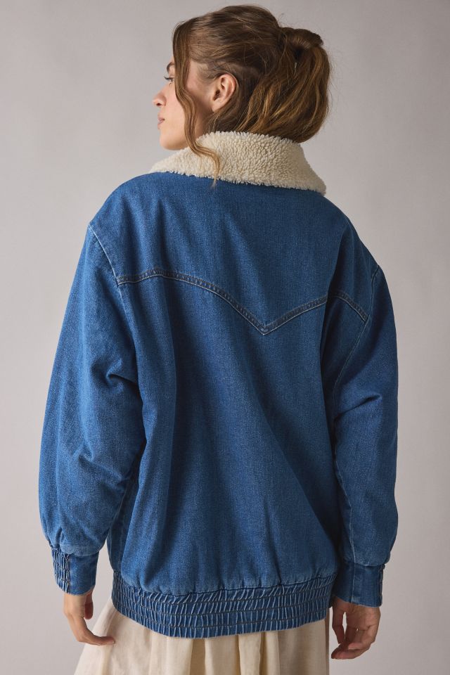 Wrangler Oversized Denim Bomber Jacket #1