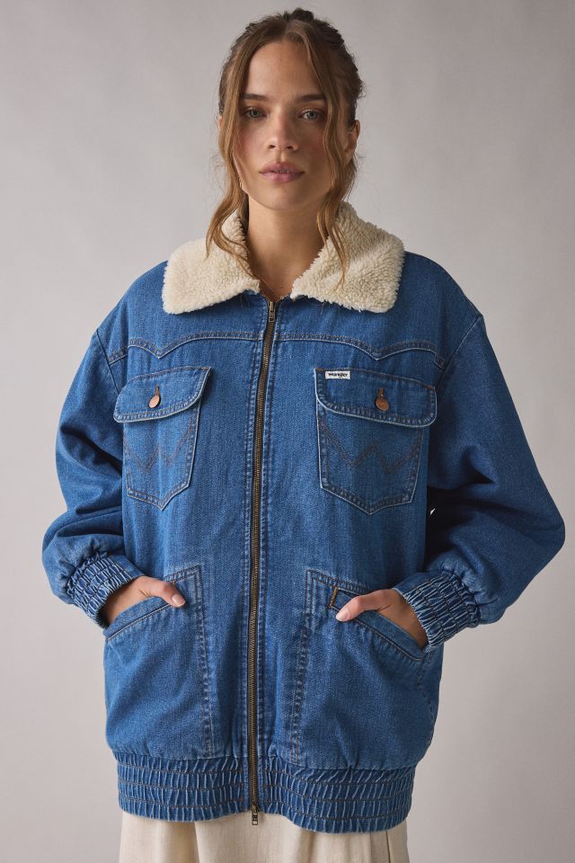 Wrangler Oversized Denim Bomber Jacket #2
