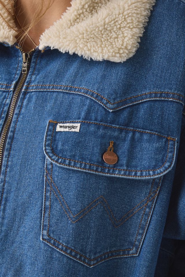 Wrangler Oversized Denim Bomber Jacket #3
