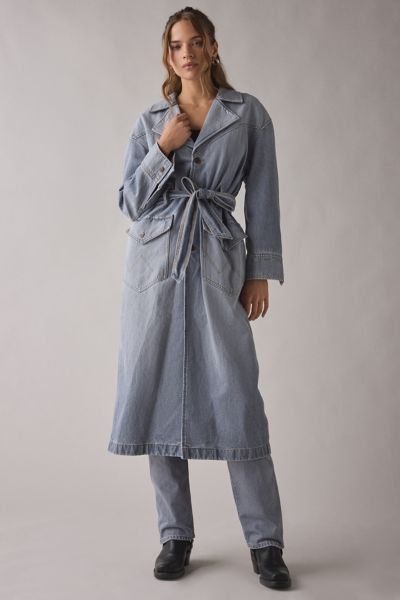 Wrangler Long Denim Trench Coat