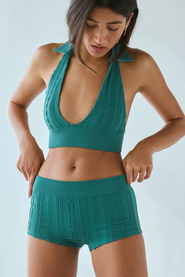 Out From Under Game Set Match Cable Seamless Knit Boyshort #3