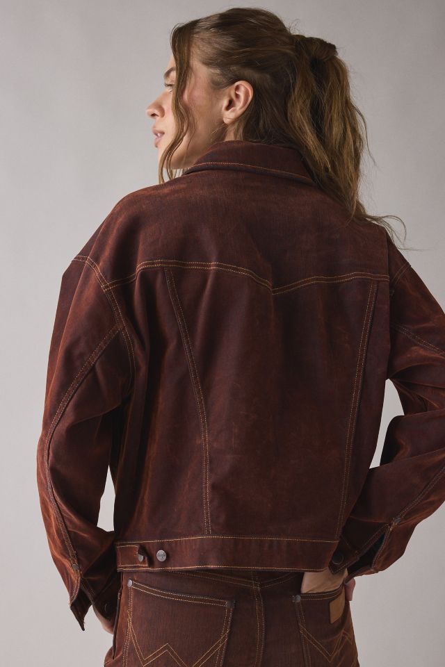 Wrangler Cowboy Cut® Velour Finish Denim Jacket #1