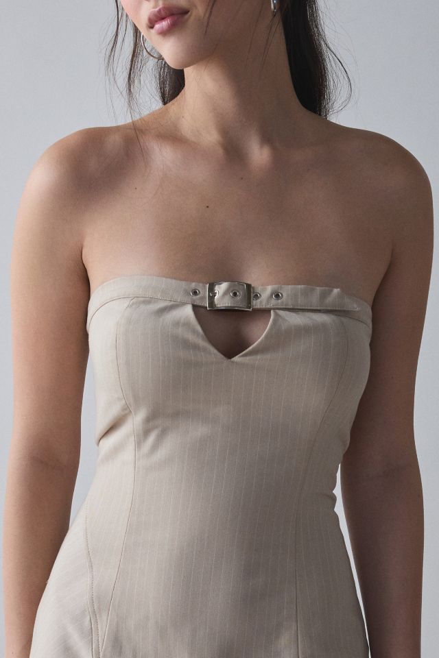 by.DYLN Layla Belted Keyhole Cutout Strapless Mini Dress #1