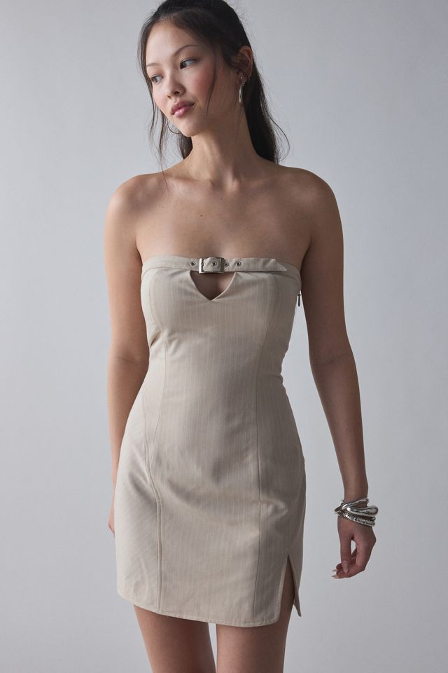 Layla Tie Front Strapless Dress Layla Tie Front Strapless Dress