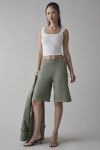 by.DYLN Rhomona Cutout Belted Canvas Jort