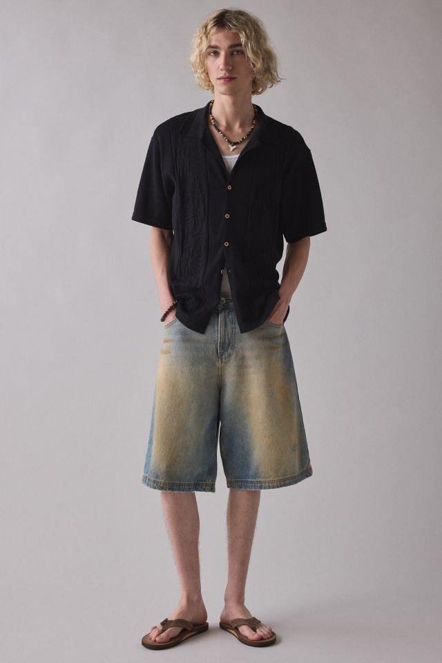 The Critical Slide Society Access Knit Short Sleeve Polo Sweater #2