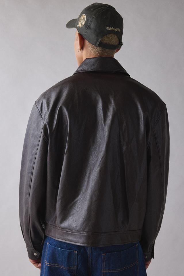 BDG Faux Leather Zip Jacket | Urban Outfitters Canada
