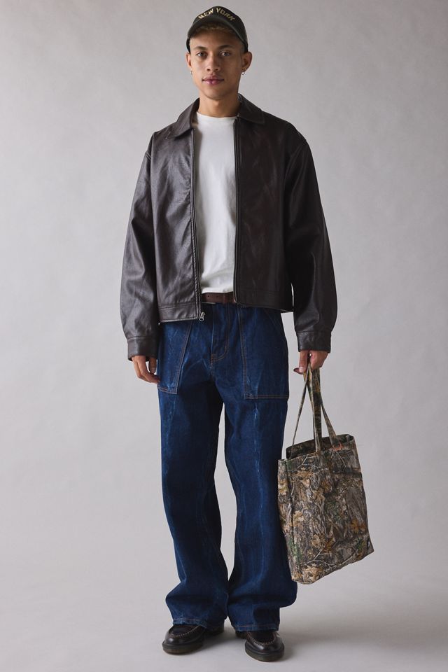 BDG Faux Leather Zip Jacket #2