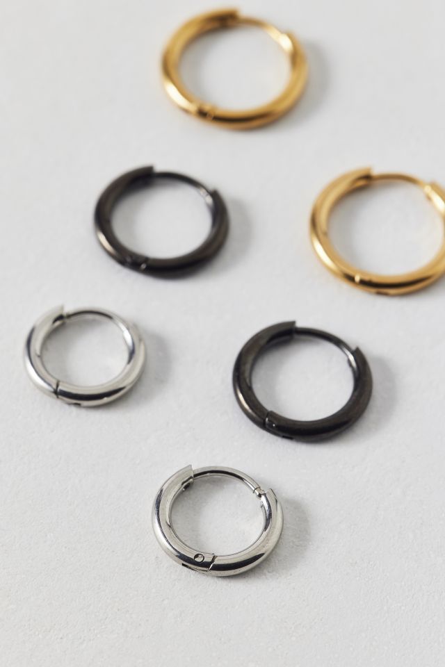 Essential Stainless Steel Hoop Earring Set #1