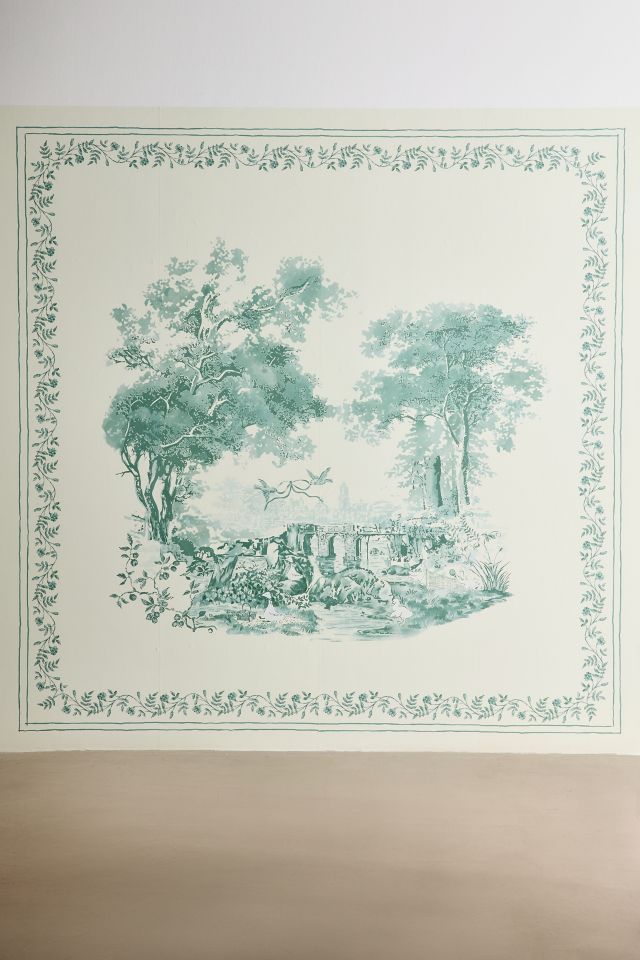 UO Home Goose Toile Removable Wall Mural