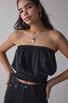 UO Maris Ruched Bubble Tube Top