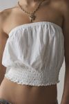 UO Maris Ruched Bubble Tube Top