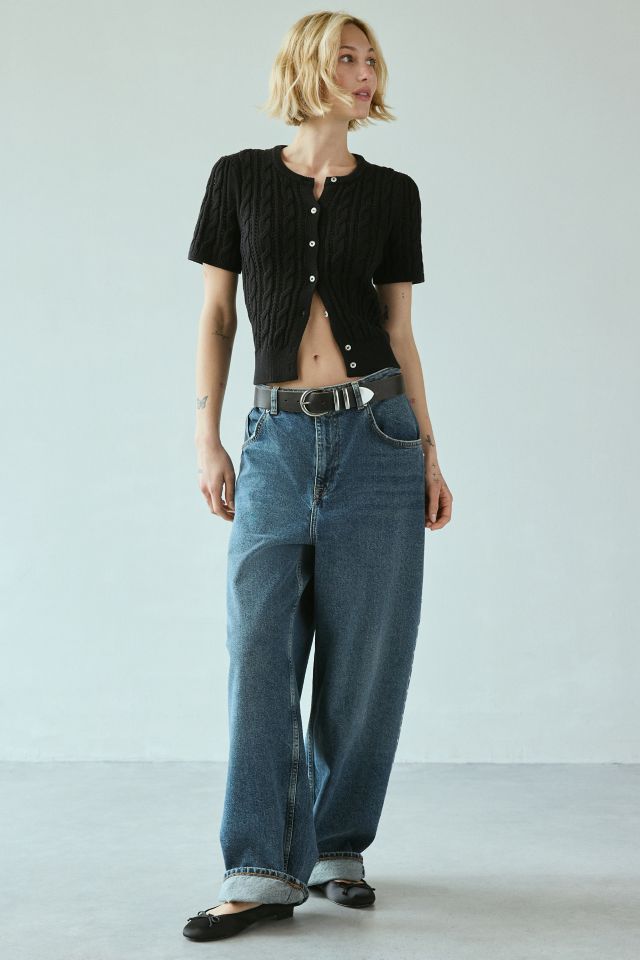 Kimchi Blue Vivian Cable Knit Short Sleeve Cardigan #2