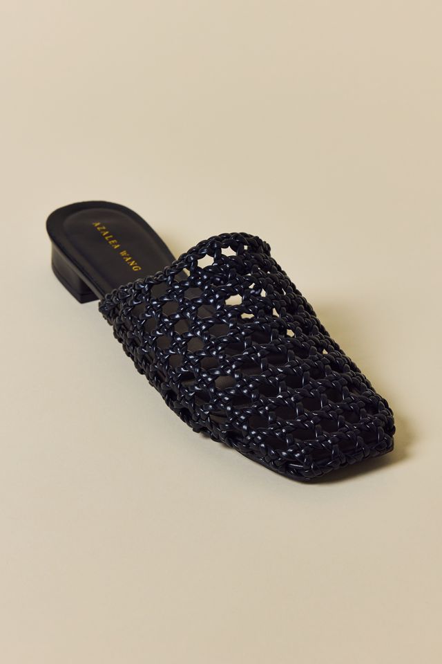 Azalea Wang Kismet Woven Mesh Mules #3