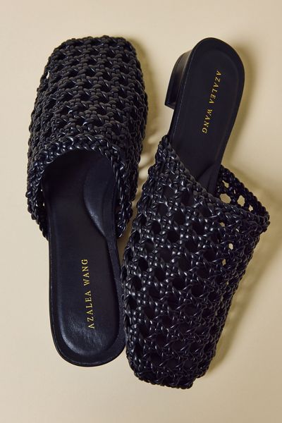 Azalea Wang Kismet Woven Mesh Mules