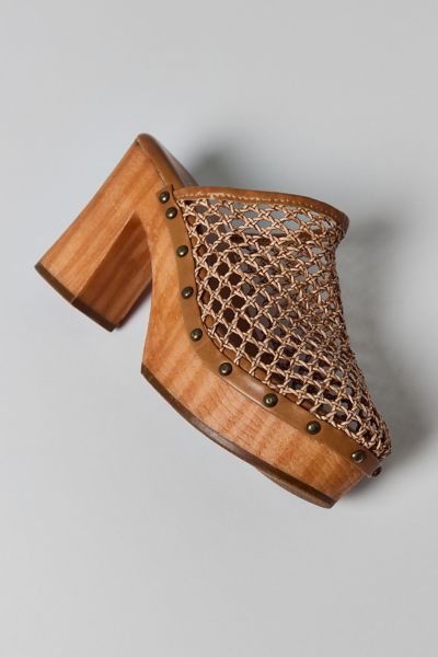 Azalea Wang Ameenah Wooven High Heeled Clog