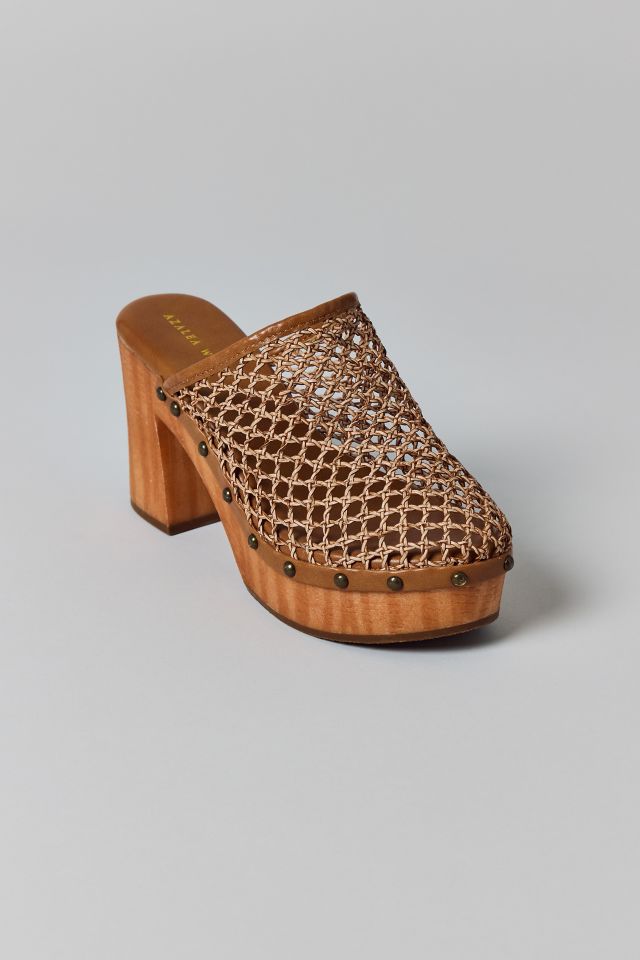 Azalea Wang Ameenah Wooven High Heeled Clog #3